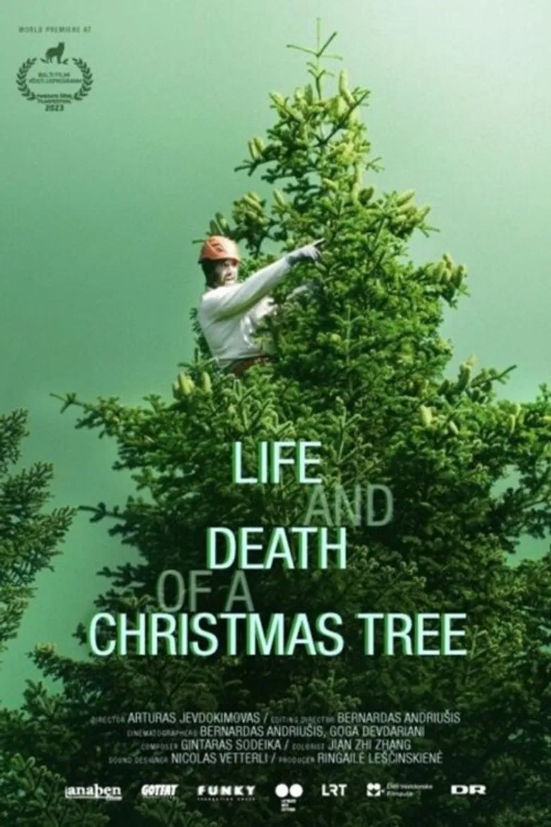 Life and Death of a Christmas Tree poster background