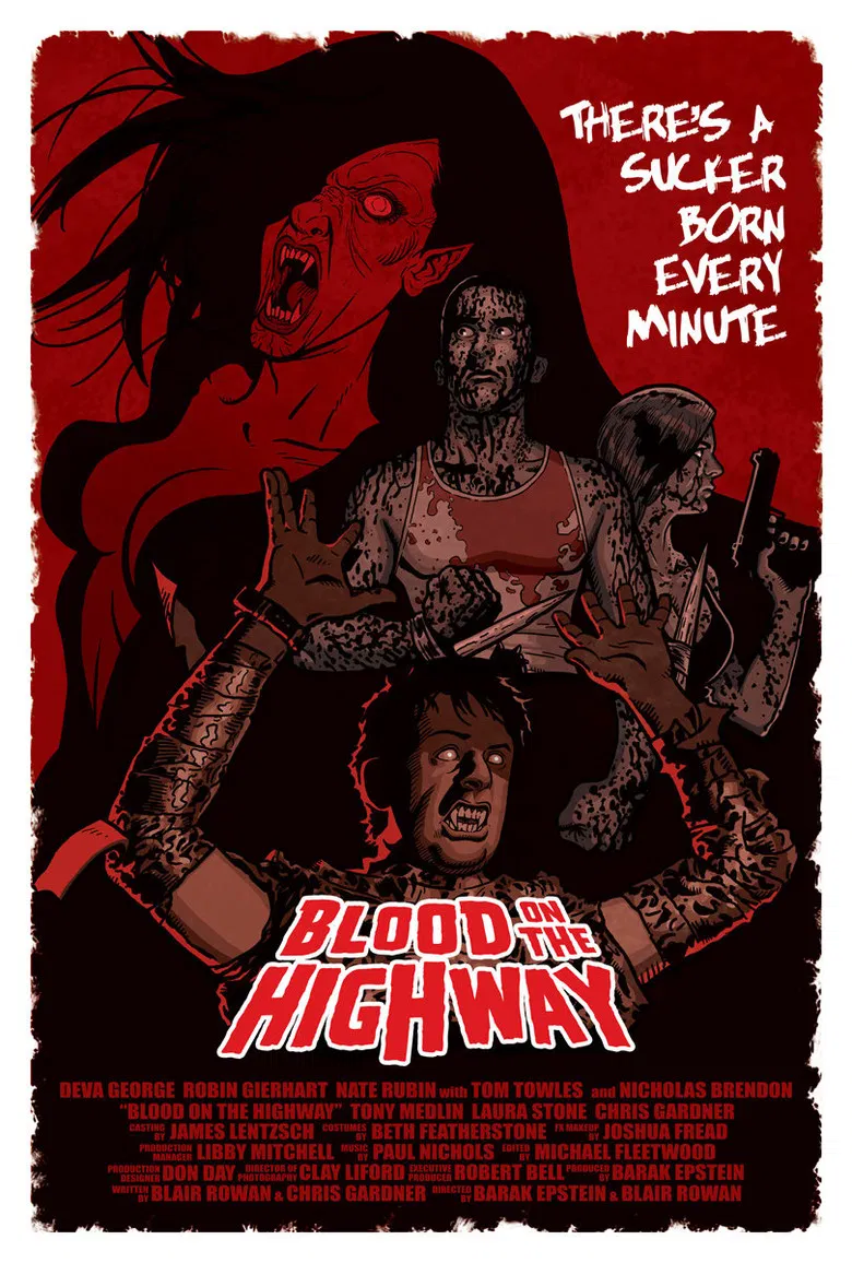 Blood on the Highway poster background