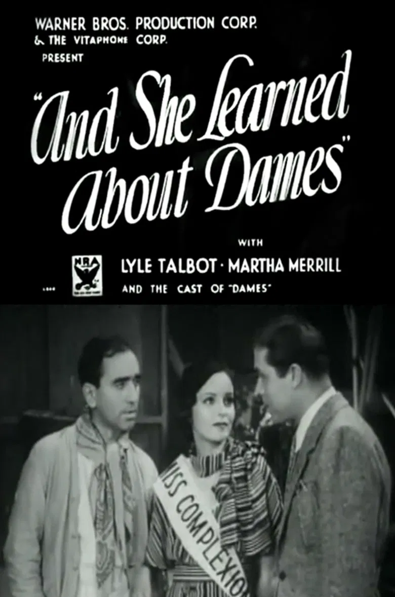 And She Learned About Dames poster background