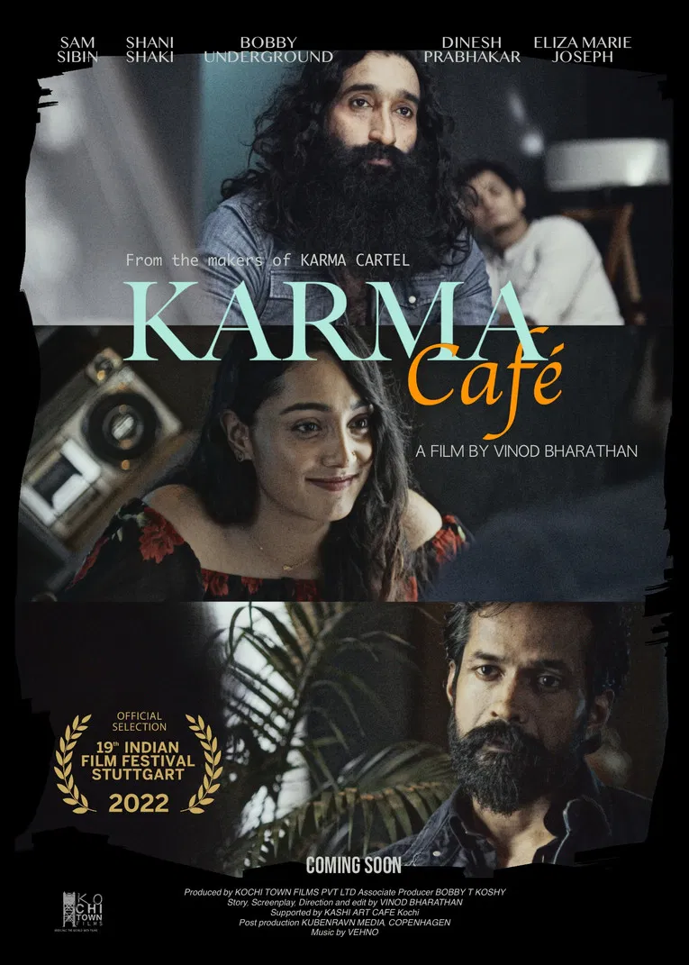 Karma Cafe poster background
