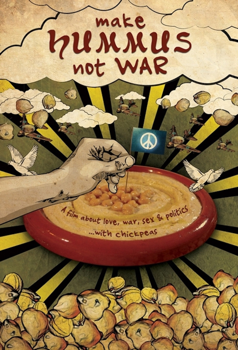 Make Hummus Not War poster background