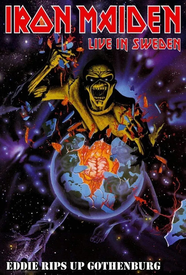 Iron Maiden - Eddie Rips Up Gothenburg poster background
