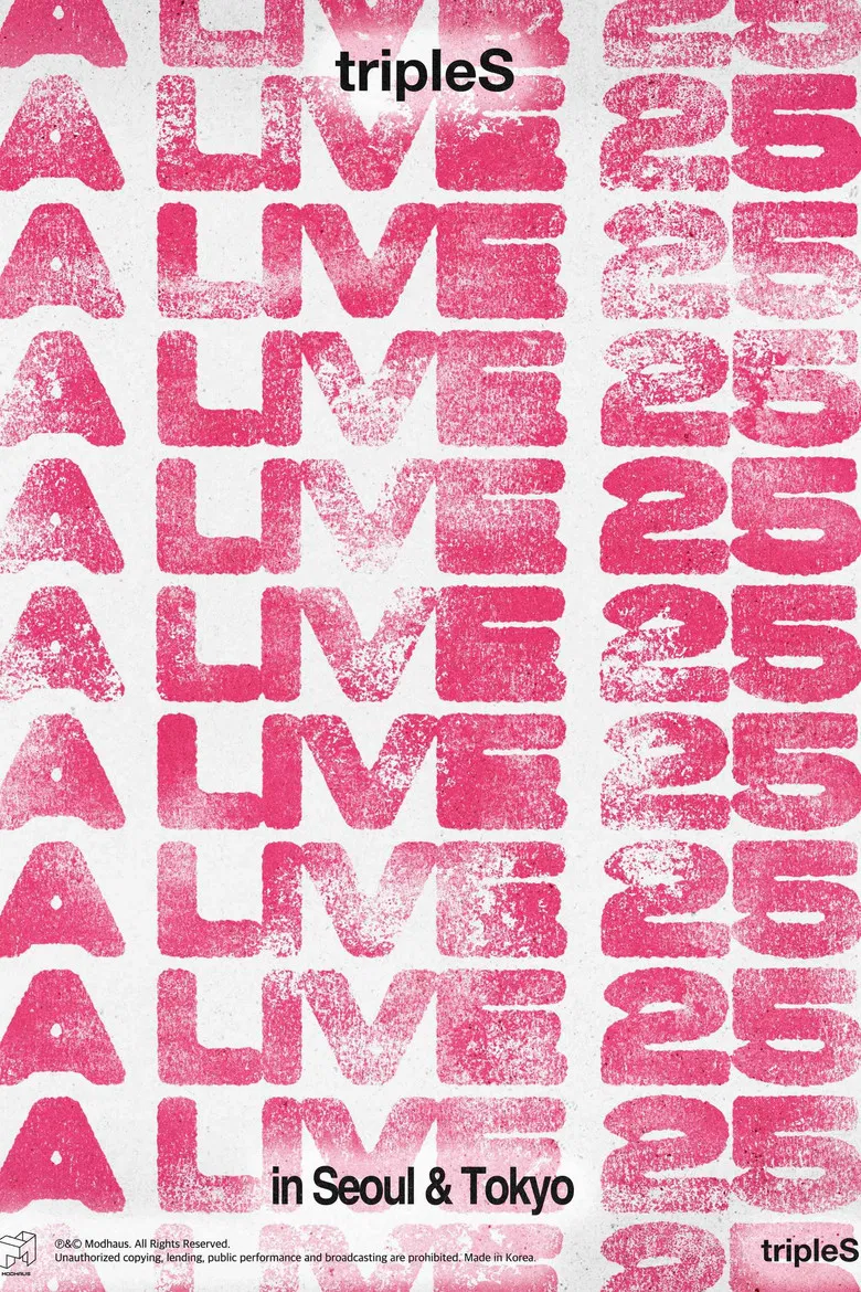 tripleS A Live 25 in Seoul day1 poster background