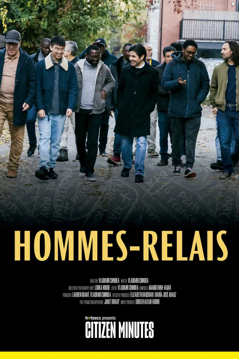 Hommes-relais poster background