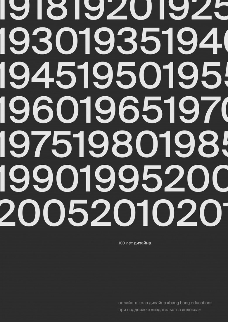 100 Years Of Design poster background