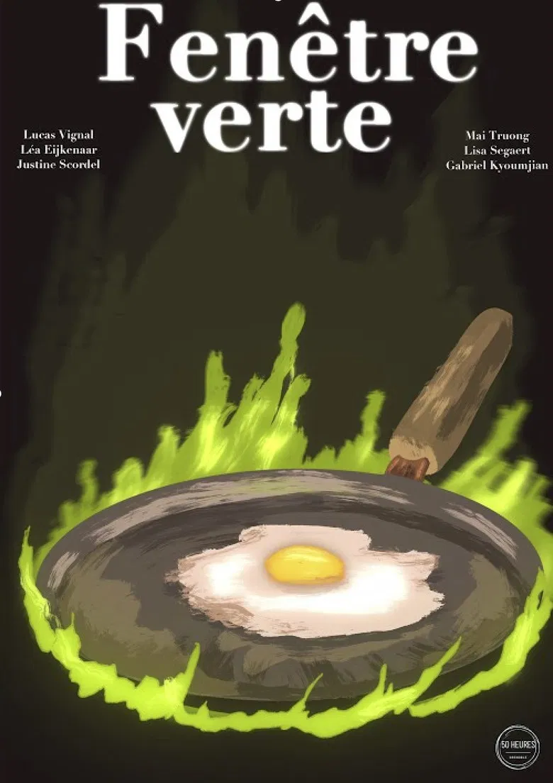 Fenêtre verte poster background