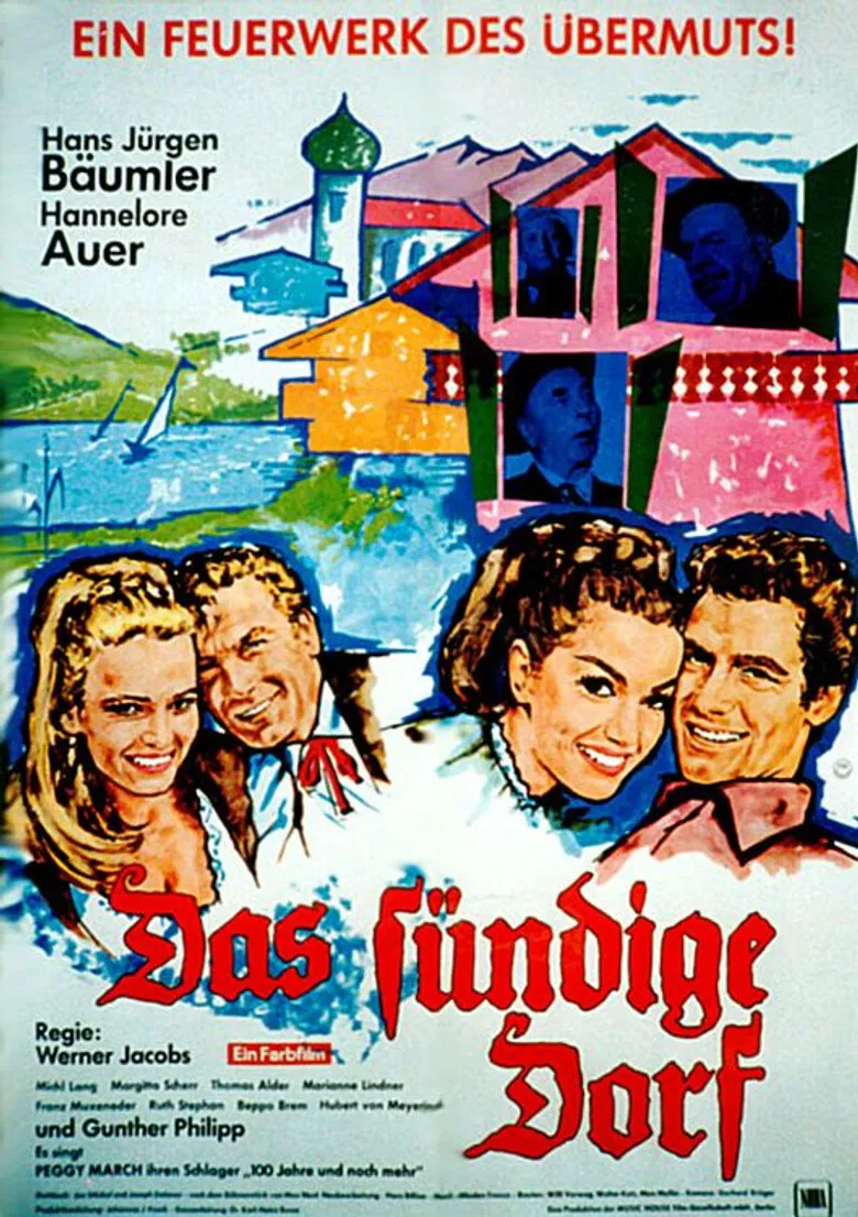 Das sündige Dorf poster background