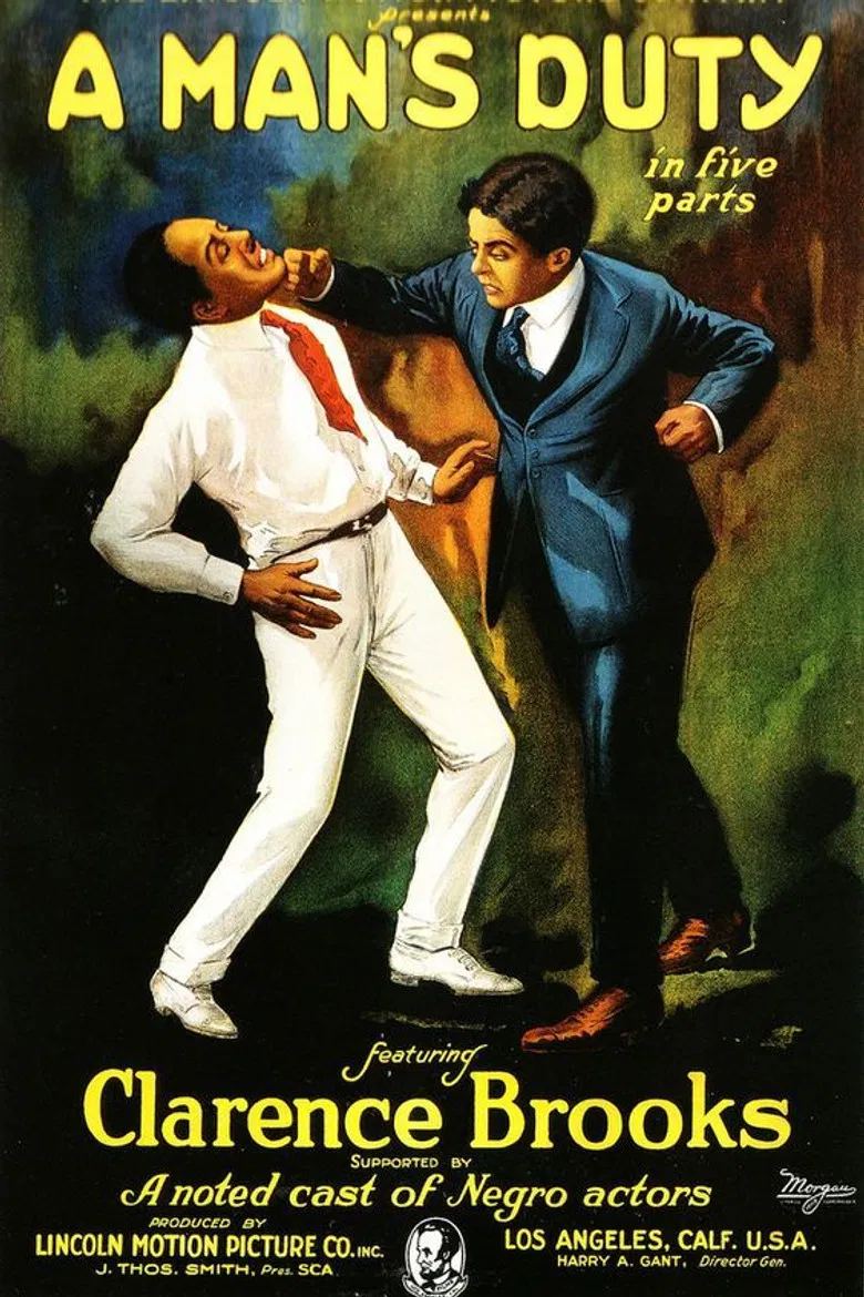 A Man's Duty poster background