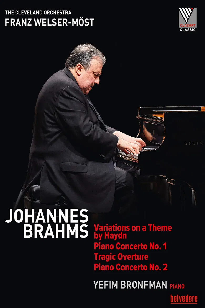 Johannes Brahms - Piano Concerto No.1,2  (Yefim Bronfman) poster background