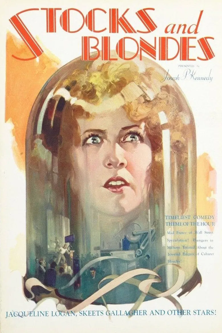 Stocks and Blondes poster background