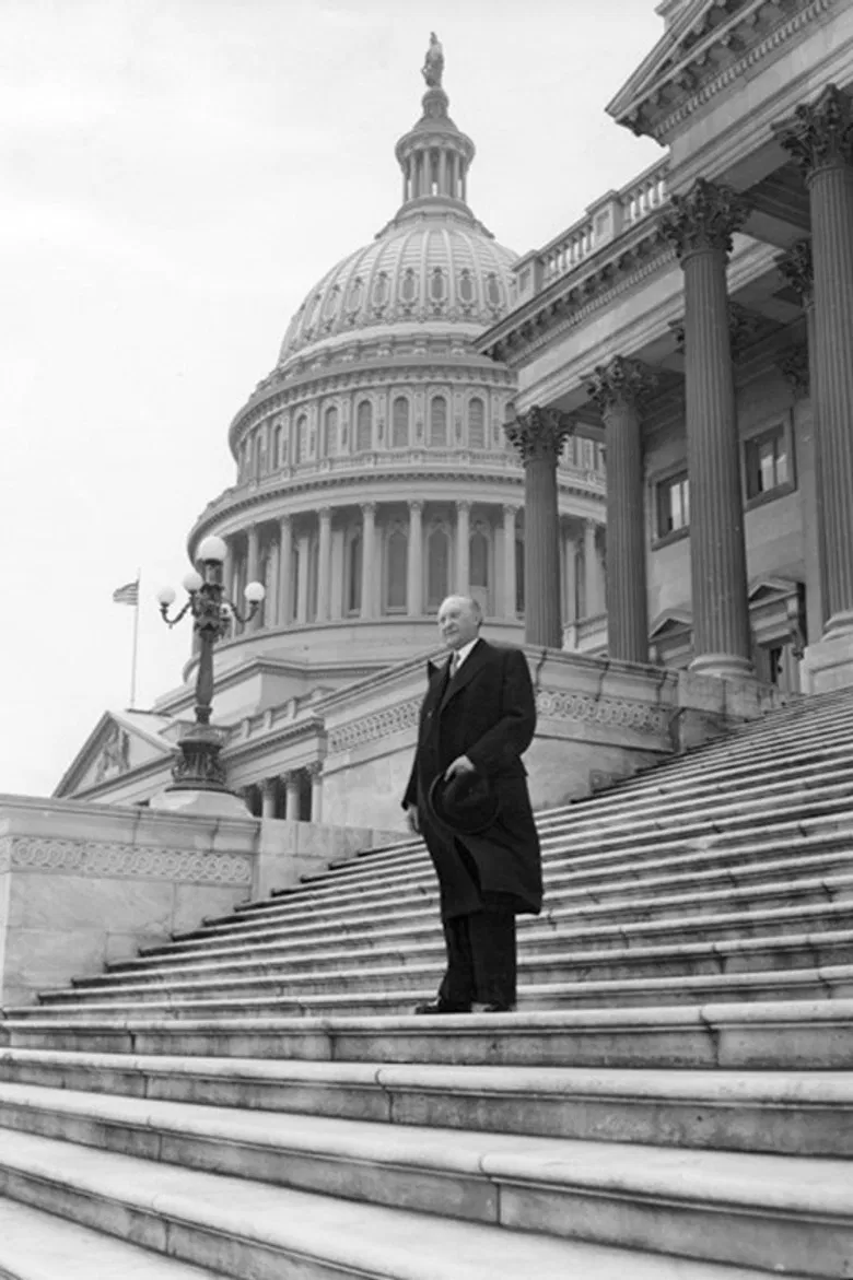 Ein Mann wirbt für sein Volk poster background