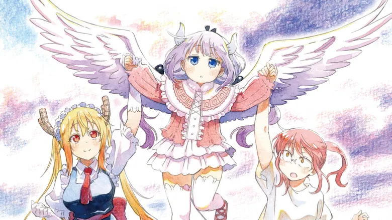 Tohru and Kobayashi standing in defense of their family