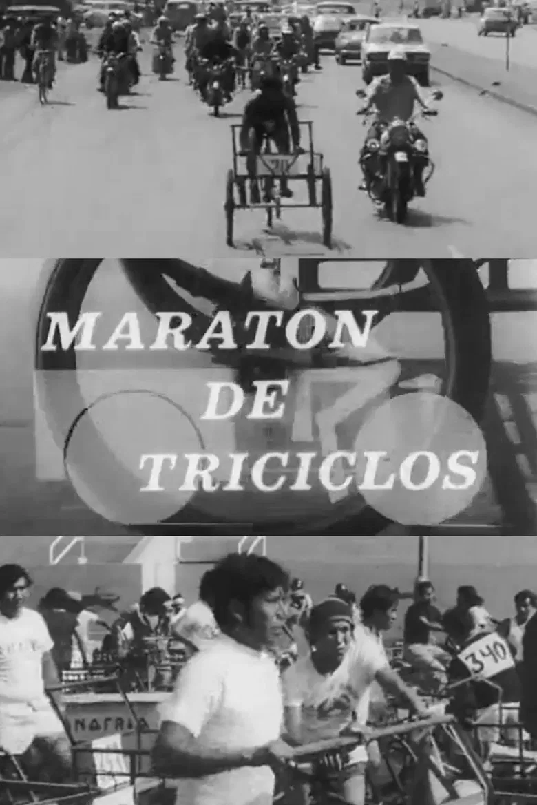 Maratón de triciclos poster background