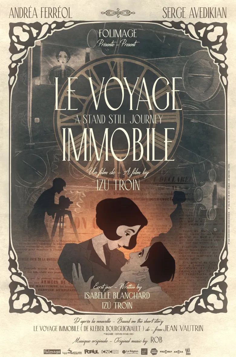Le voyage Immobile (A stand Still Journey) poster background