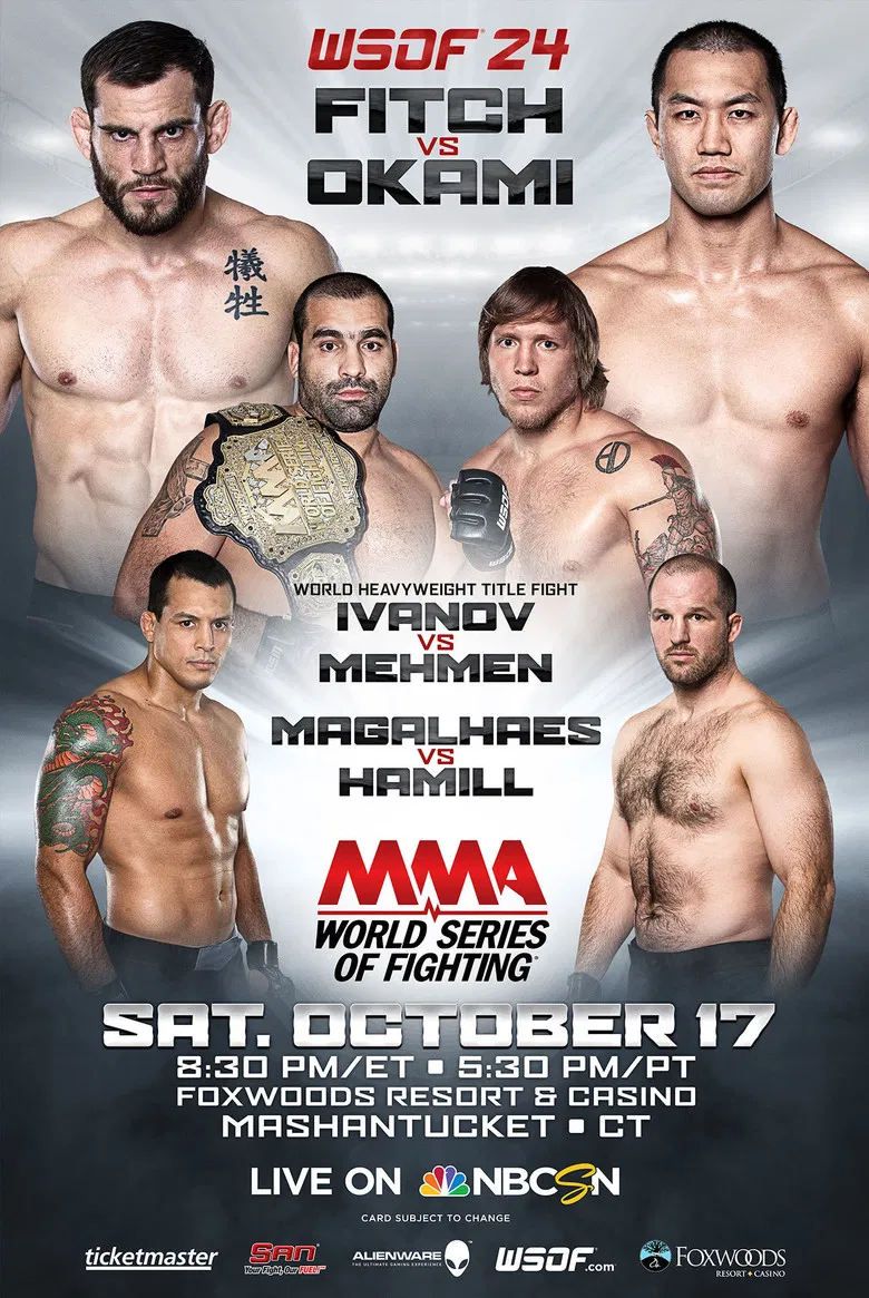 World Series of Fighting 24: Fitch vs. Okami poster background