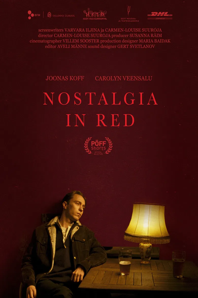 Nostalgia in Red poster background