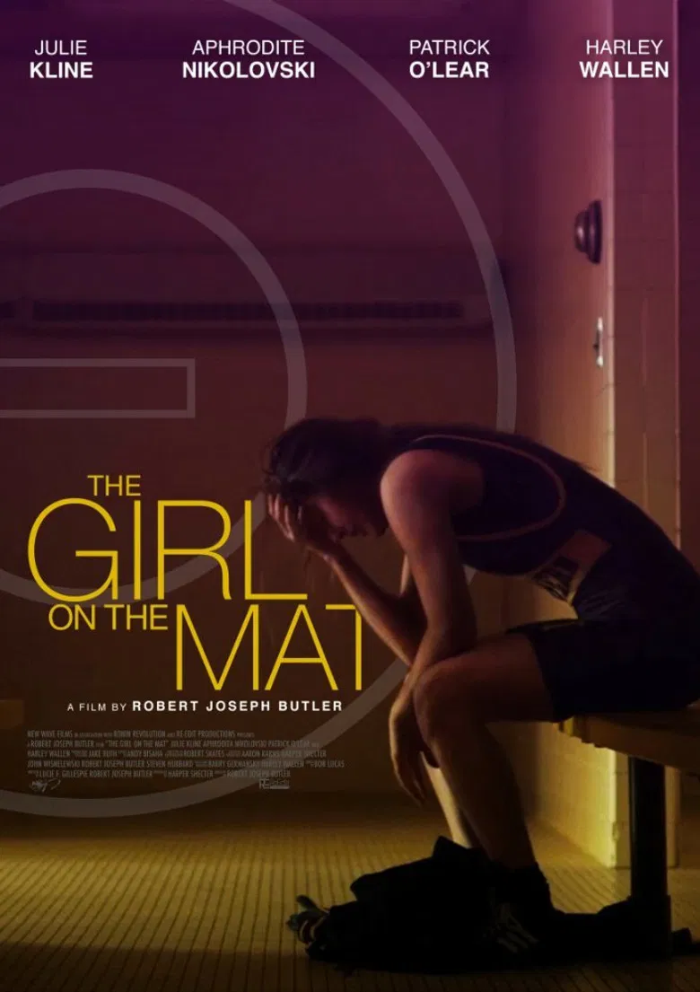 The Girl on the Mat poster background