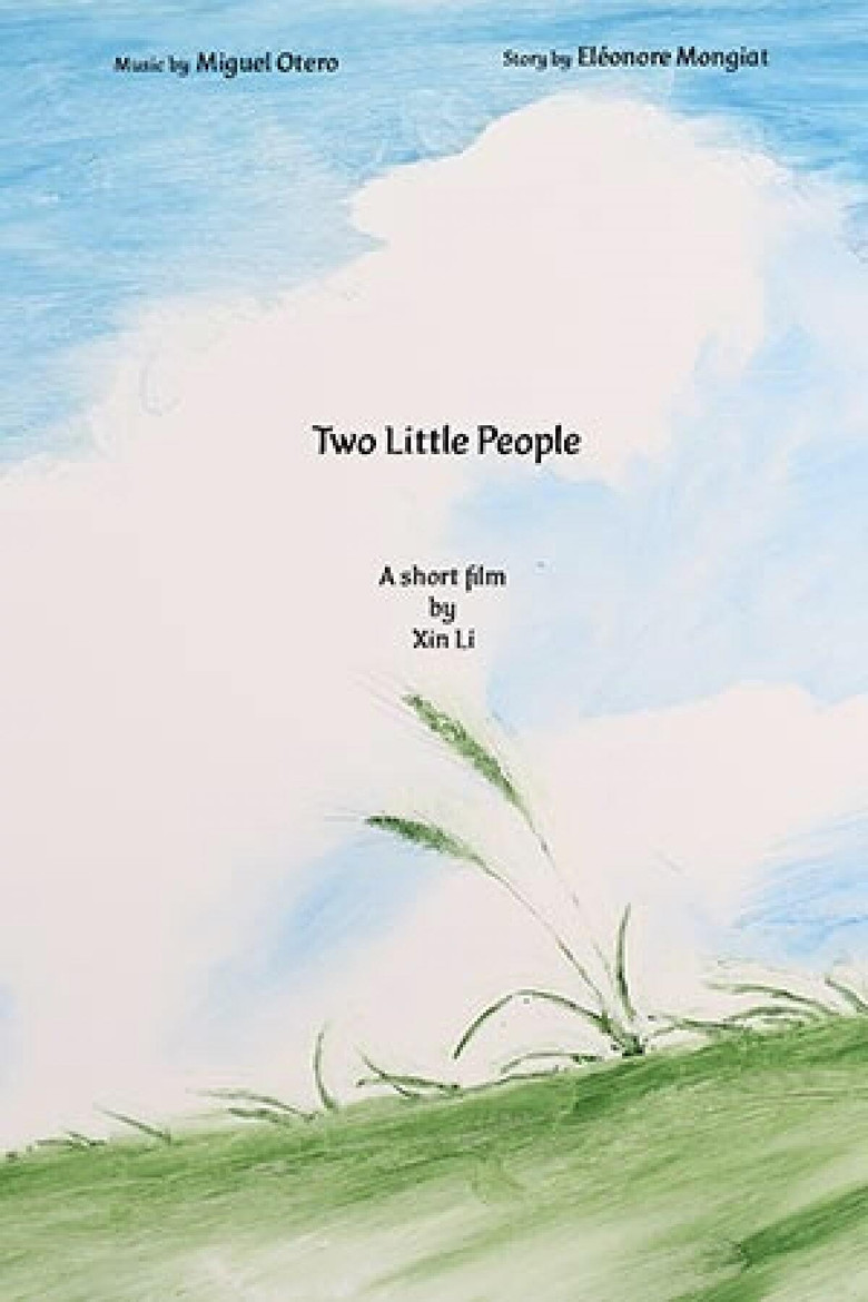 Two little people poster background