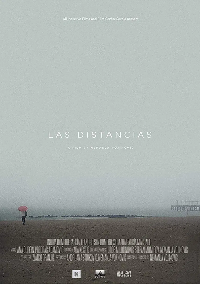 Las distancias poster background