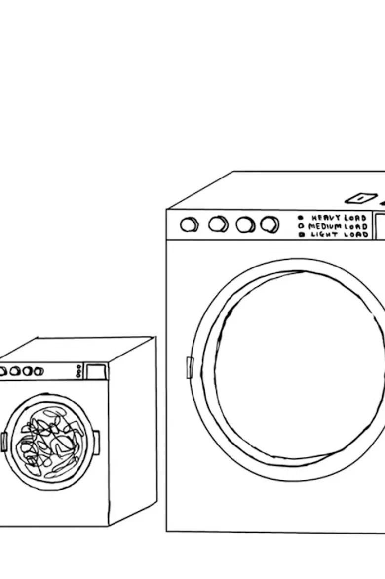 Laundry poster background