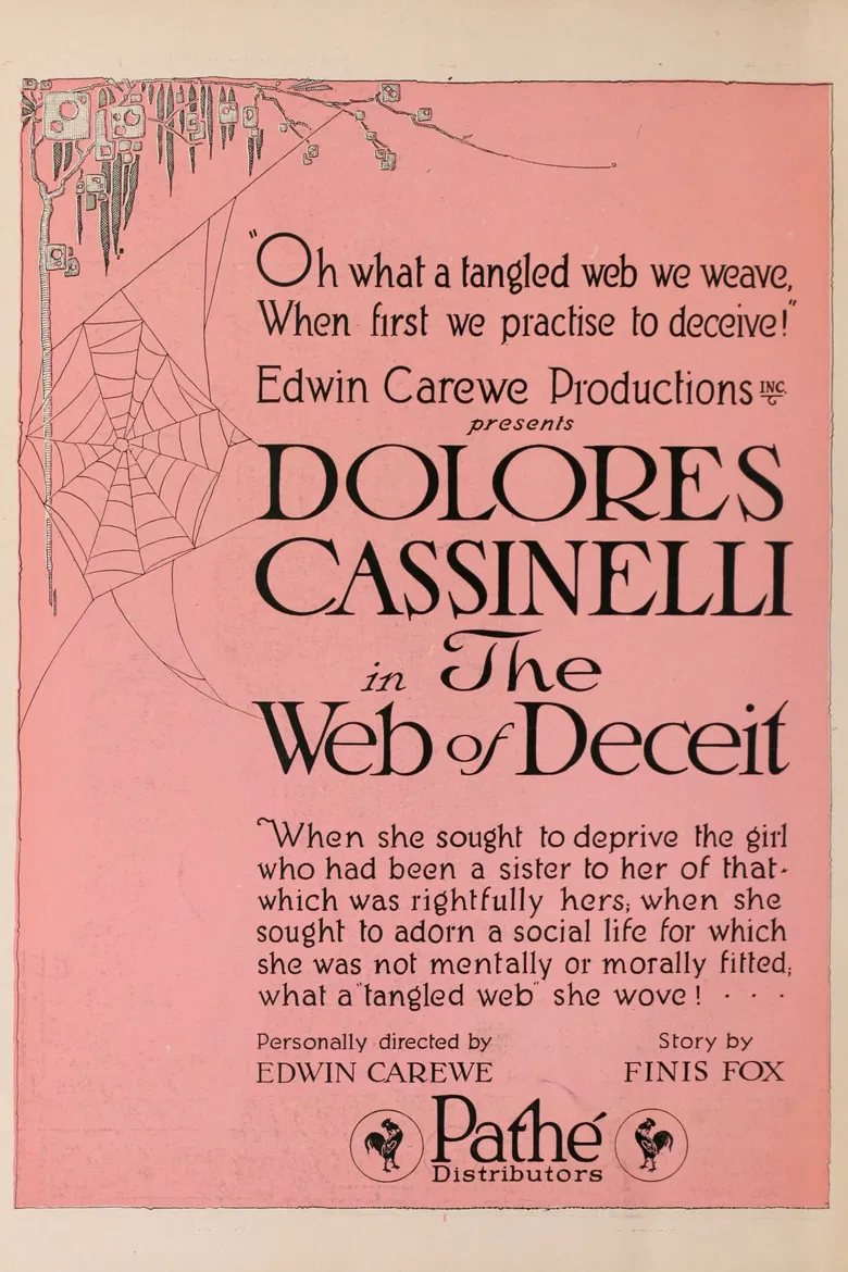 The Web of Deceit poster background