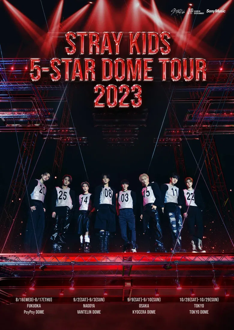 Stray Kids 5-STAR Dome Tour 2023 poster background