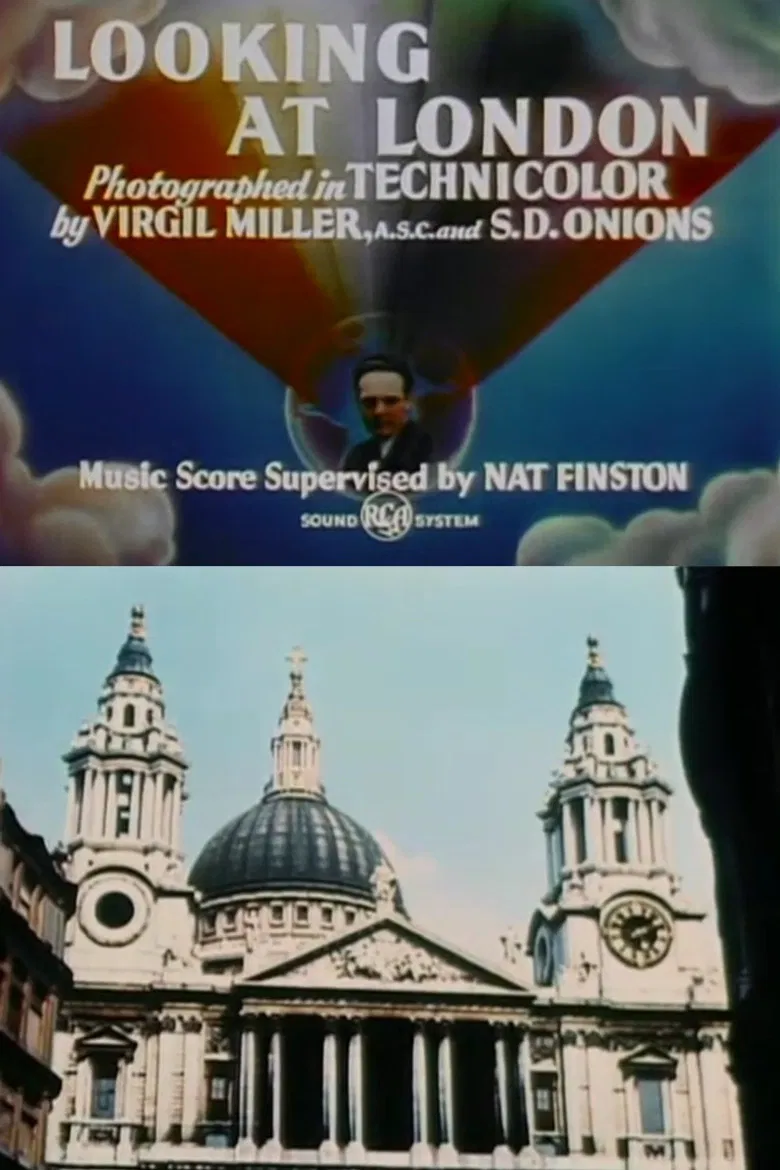 Looking at London poster background