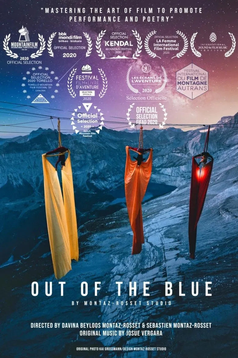 Out of the Blue poster background