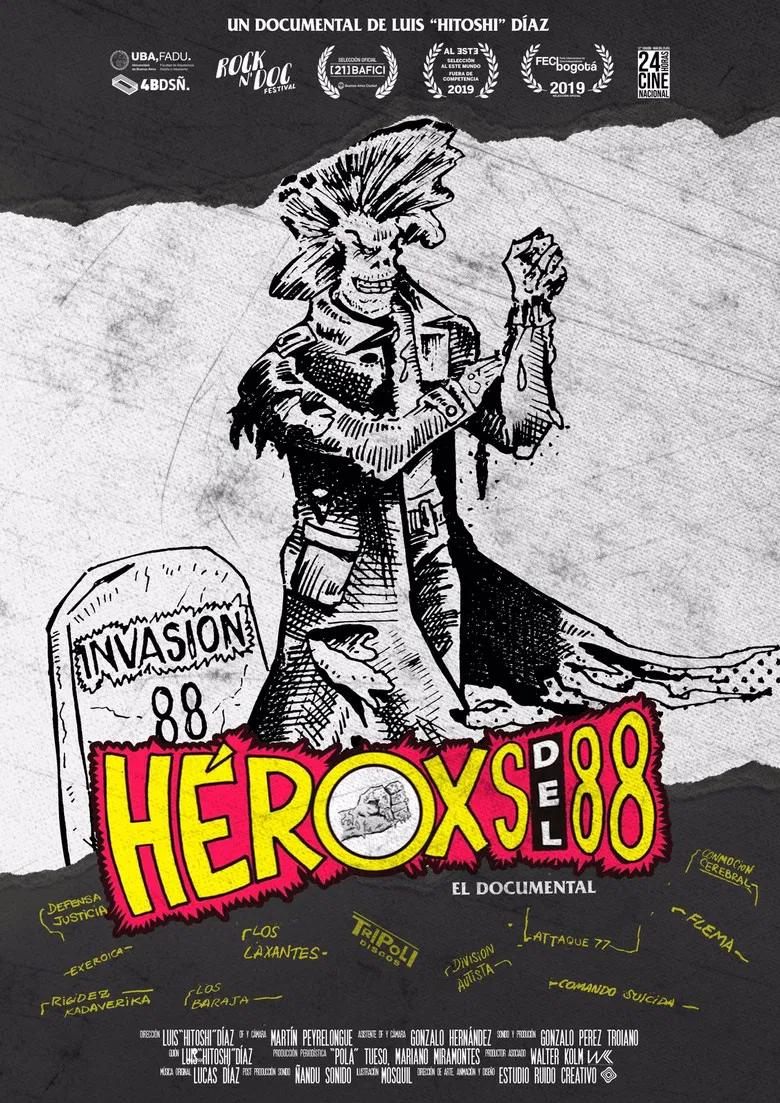 Héroxs del 88 poster background