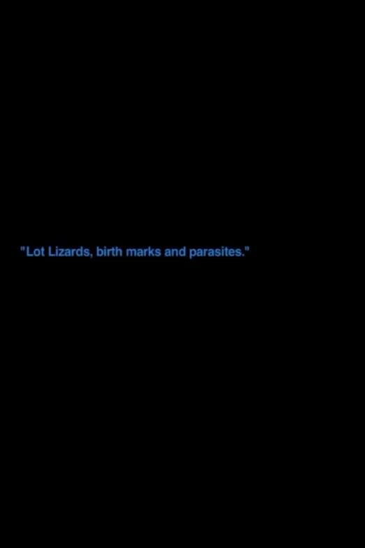 „Lot Lizards, Birth Marks And Parasites“ poster background