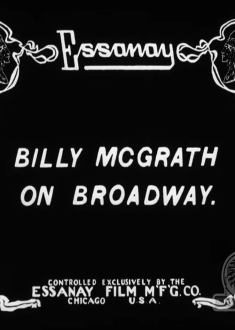 Billy McGrath on Broadway poster background