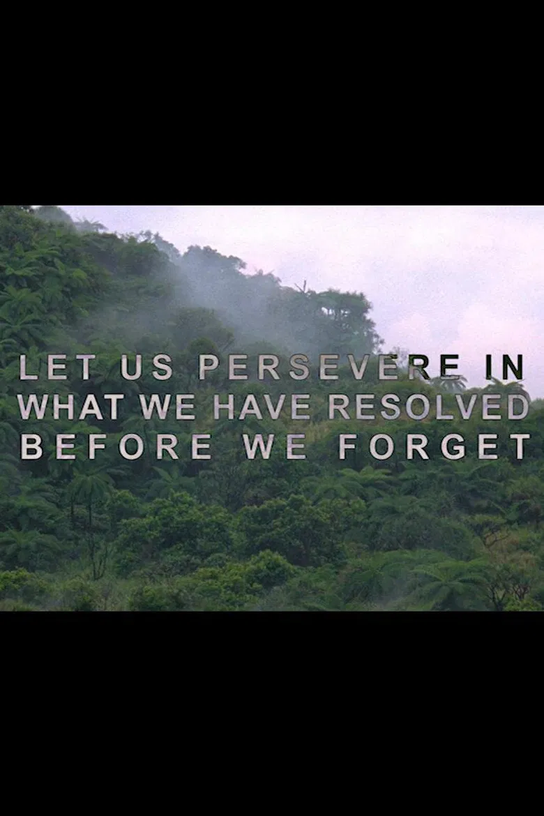 Let Us Persevere in What We Have Resolved Before We Forget poster background