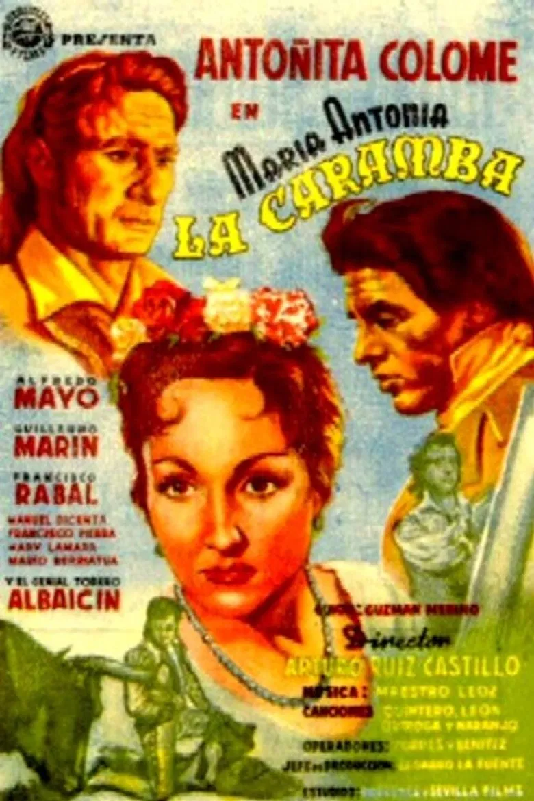 María Antonia "La Caramba" poster background