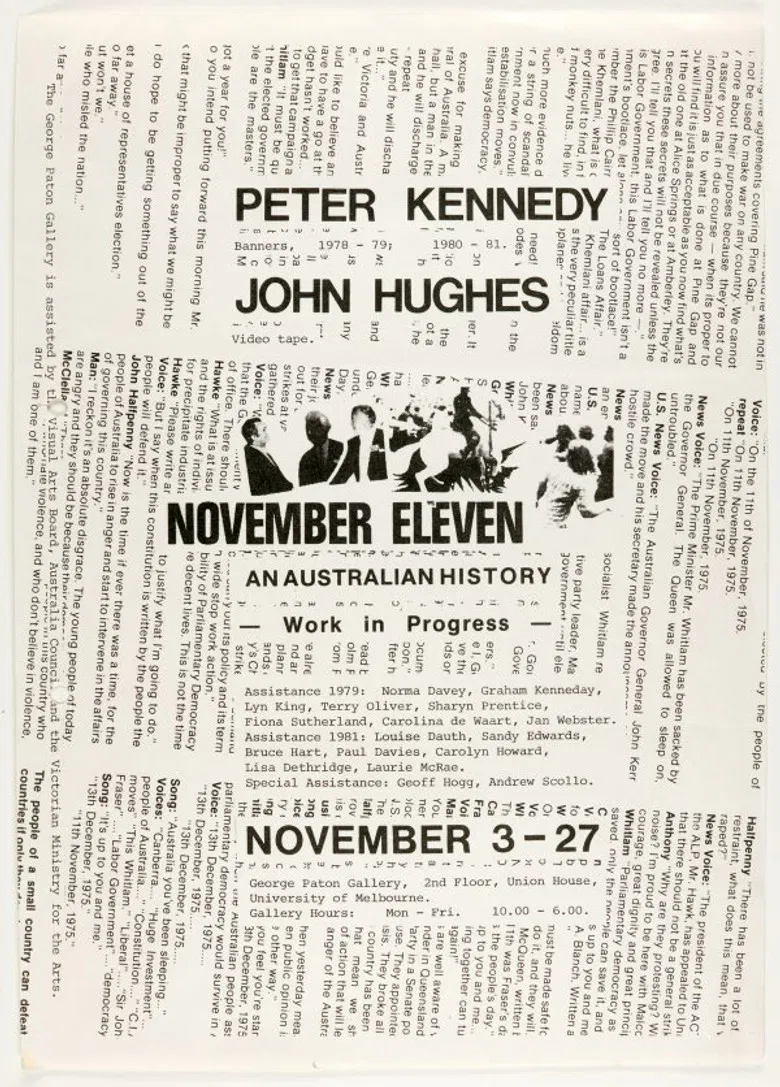 November Eleven poster background