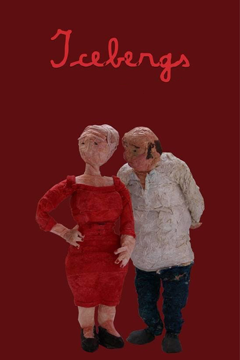 Icebergs poster background