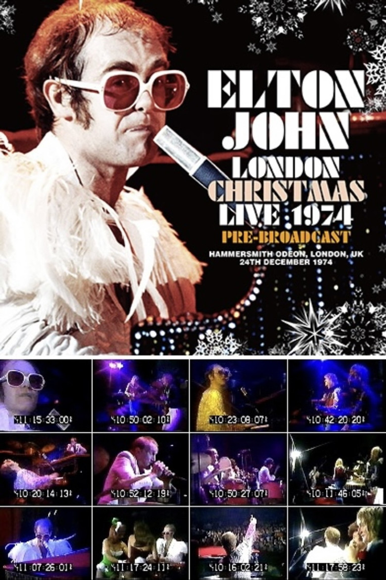 London Christmas Live 1974 poster background