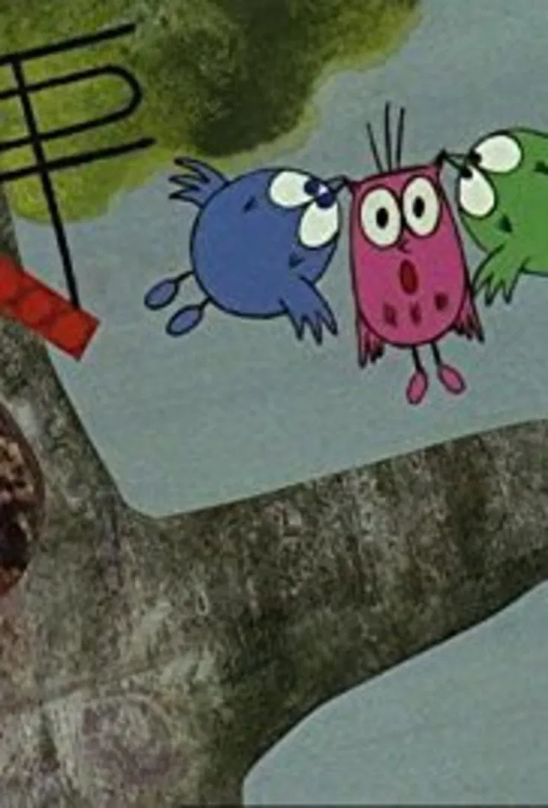 Owly, Who Watched TV All Day poster background