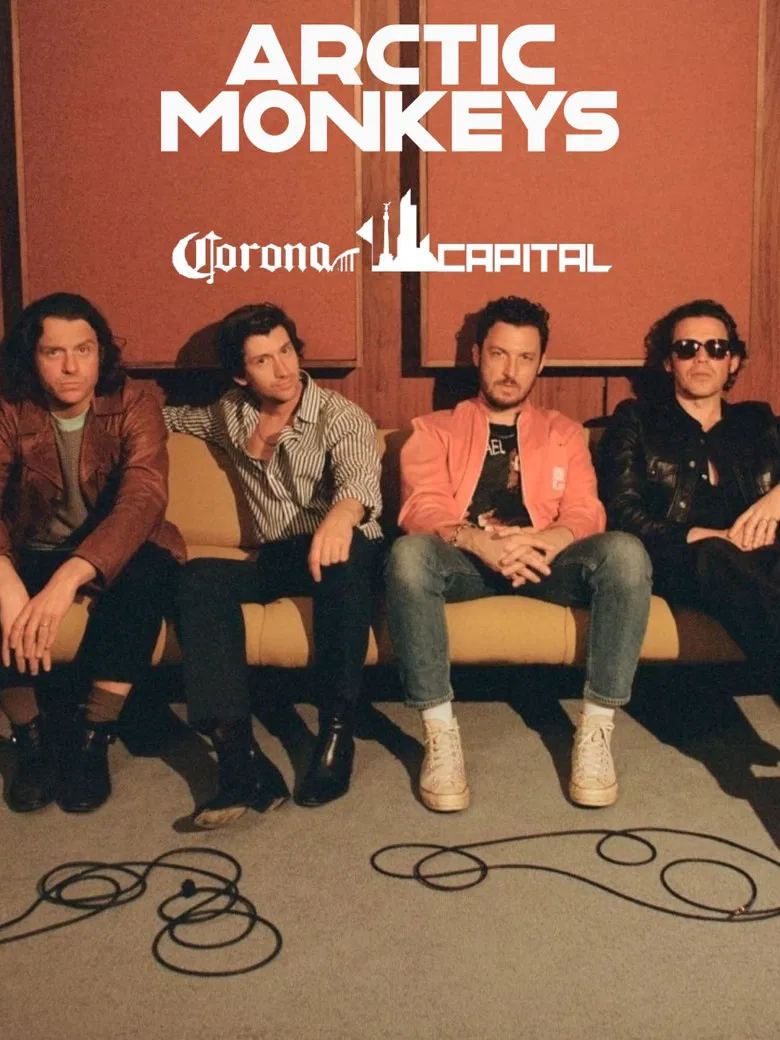 Arctic Monkeys at Corona Capital 2022 poster background