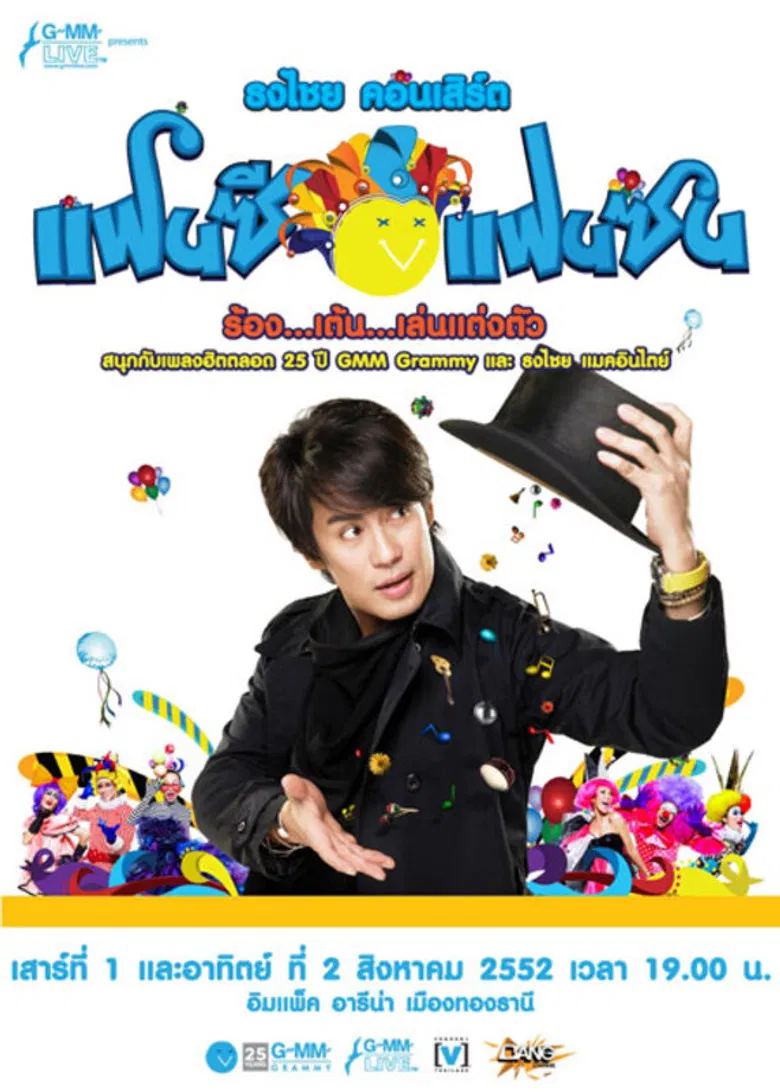 Bird Thongchai Concert #15/2009 Fancy Fan Zon poster background