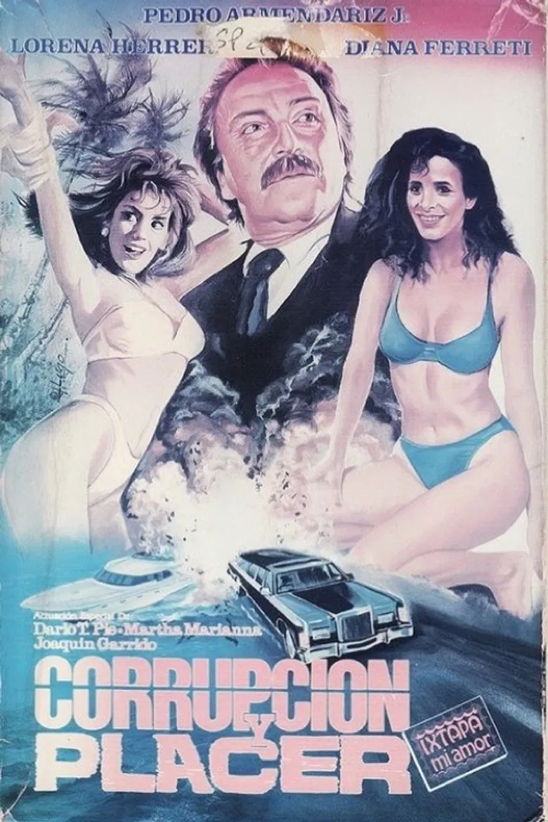 Corrupción y placer poster background