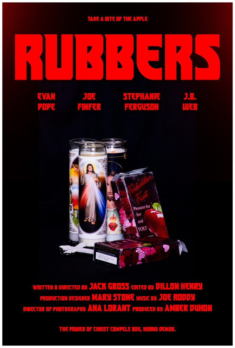 Rubbers poster background