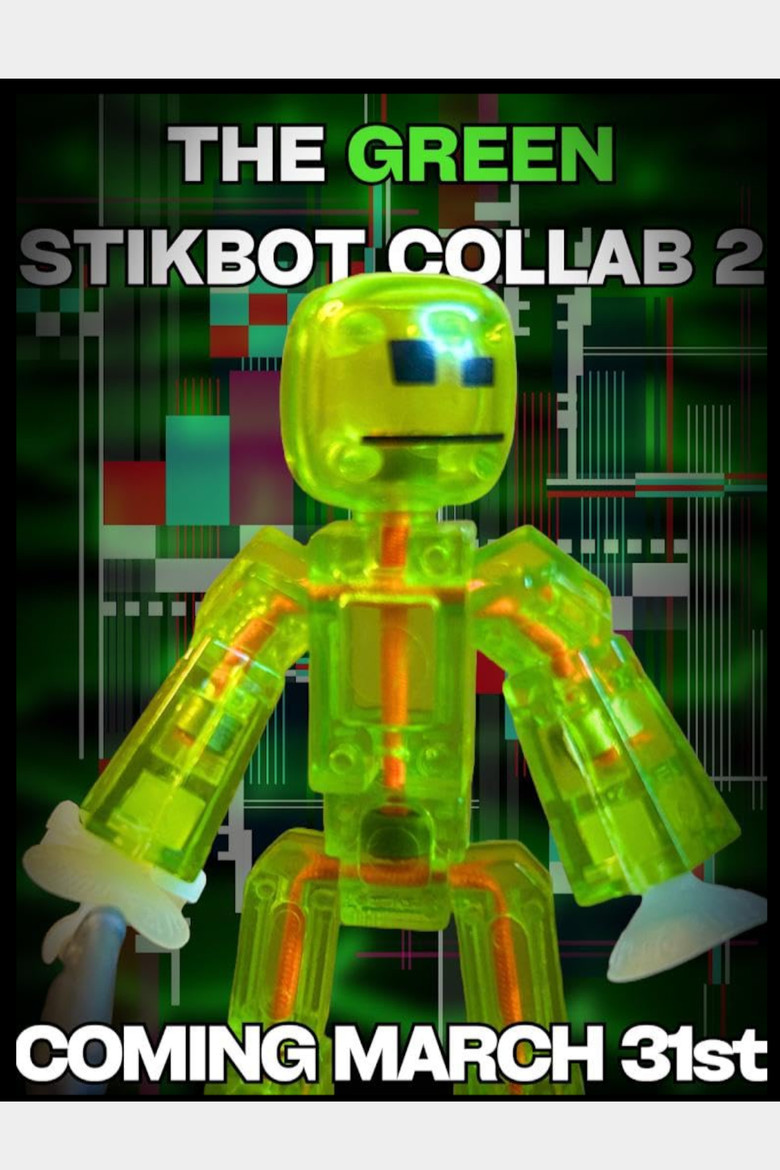 The Green Stikbot Collab 2 poster background
