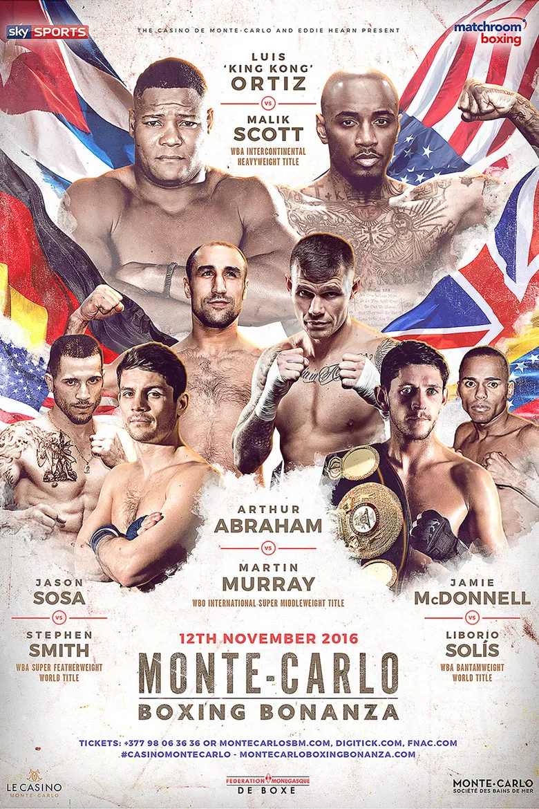 Luis Ortiz vs. Malik Scott poster background