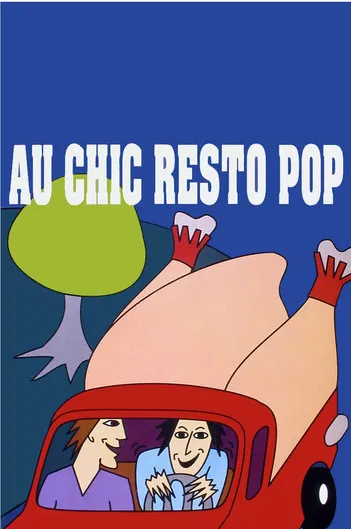 Au chic Resto Pop poster background