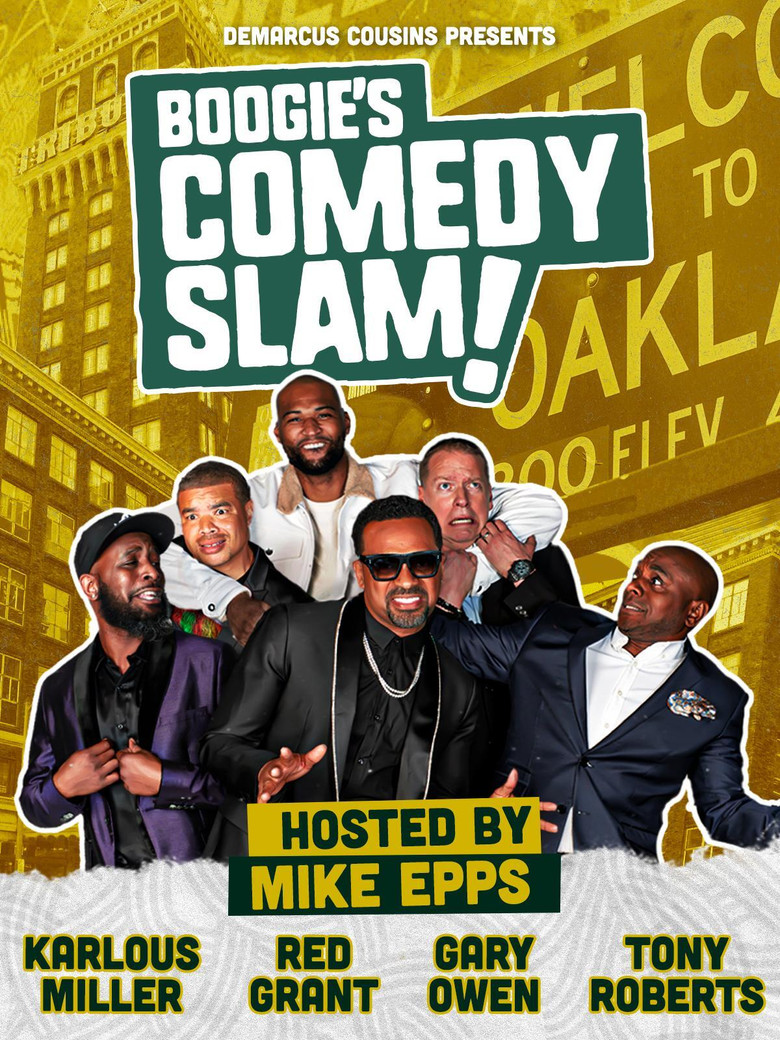 DeMarcus Cousins Presents Boogie's Comedy Slam poster background