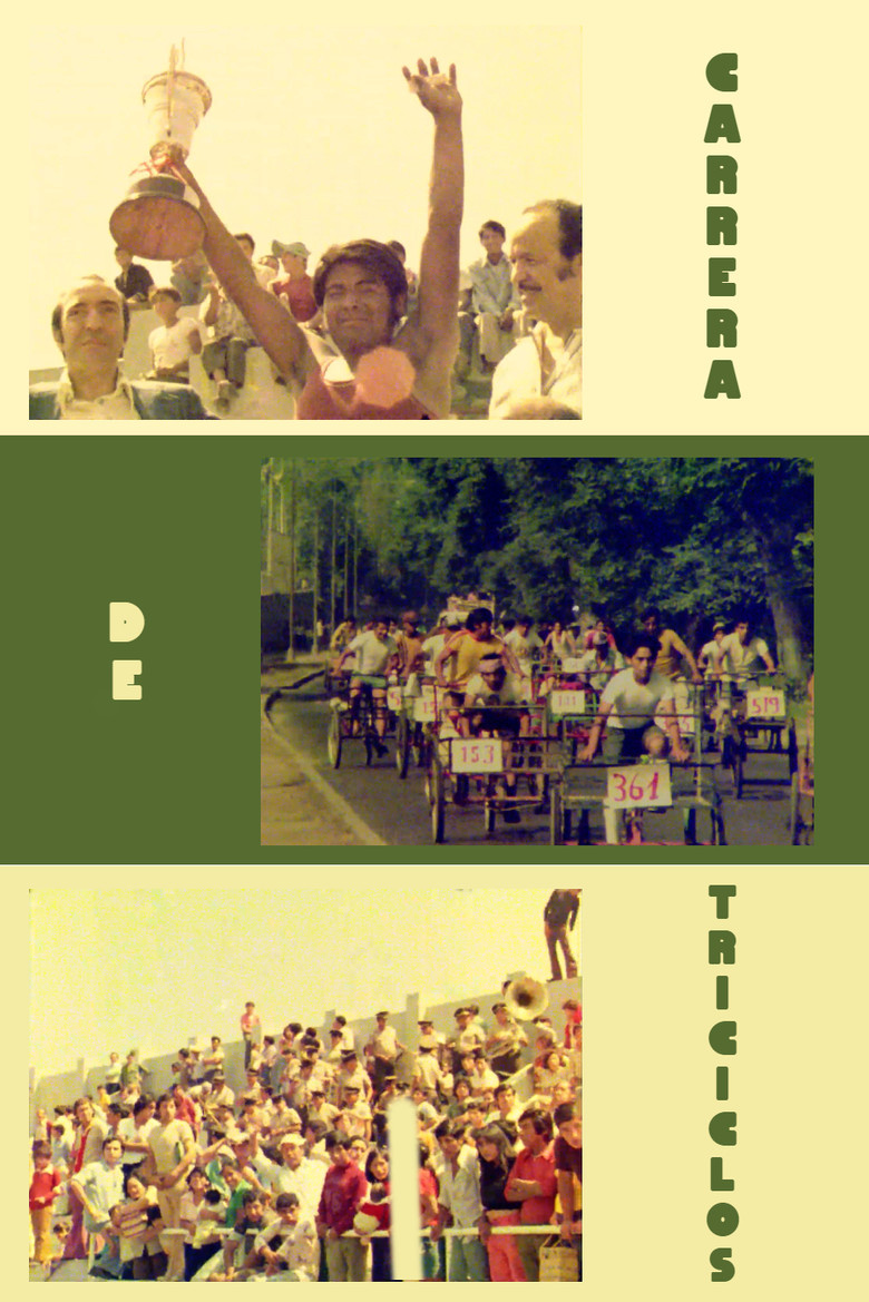 Maratón de triciclos poster background