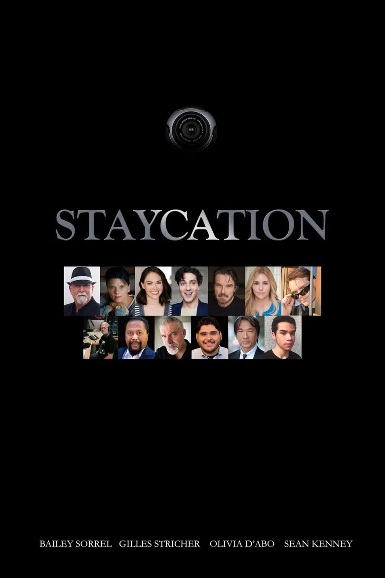 Staycation poster background