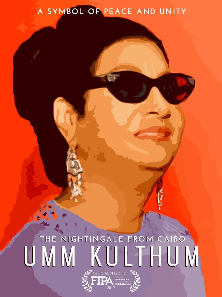 Nightingale From Cairo: Umm Kulthum poster background