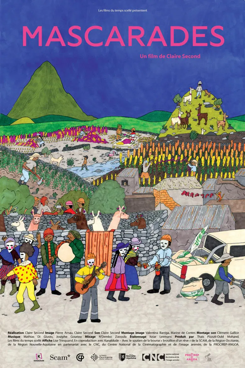 Mascarades poster background