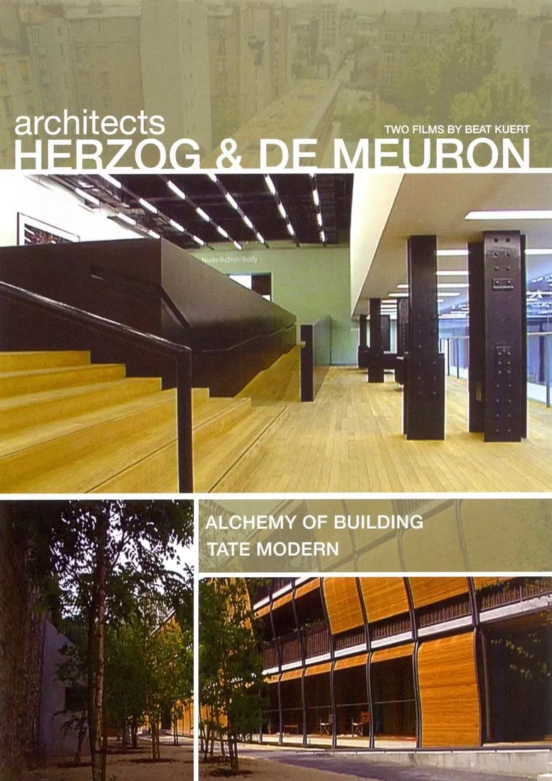 Architects Herzog and deMeuron: The Alchemy of Building & The Tate Modern poster background